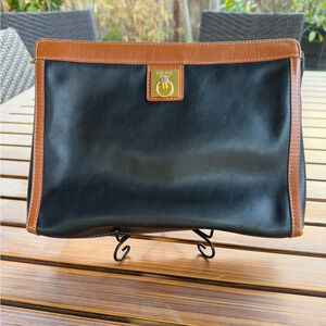 Celine Black and Brown Clutch
